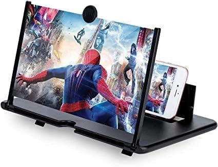 8 Inches HD Screen Magnifier 3D Smart Mobile Phone Movies Amplifier Portable Phone Projector for All Smartphones (Multicolor)